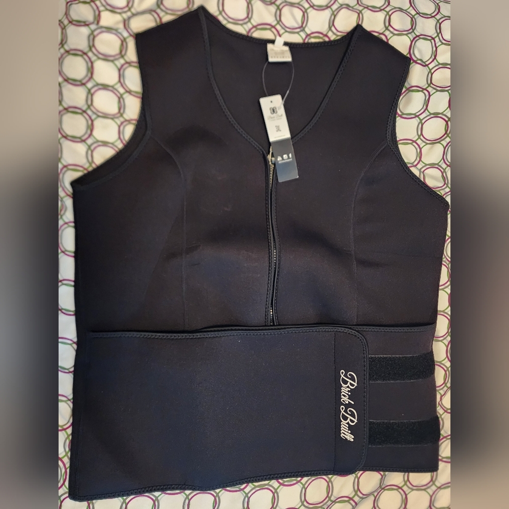 Black One Piece Workout Vest